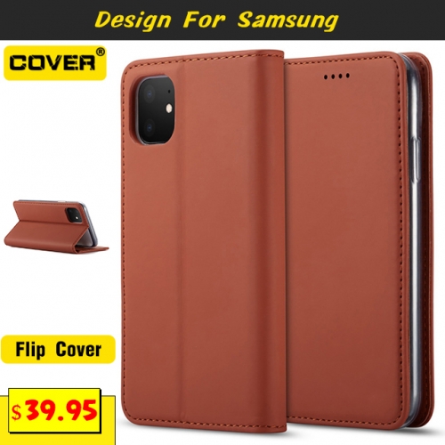 Leather Wallet Case For Galaxy S20/S20 Plus/S20 Ultra/S10/S10E/S10 Plus/S9/S9 Plus/S8/S8 Plus
