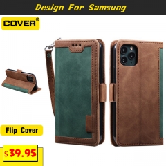 Leather Wallet Case For Samsung Galaxy Note20/Note20 Ultra/Note10Lite