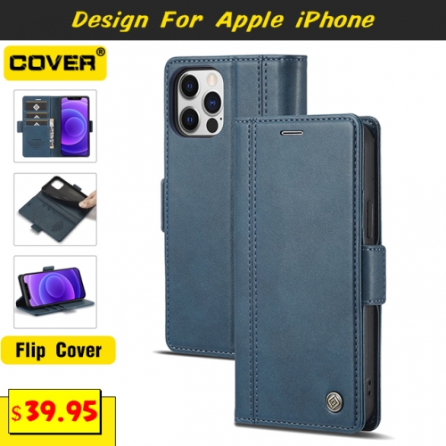 Leather Wallet Case  For iPhone 14/14 Pro/14 Max/14 Pro Max/13/12/11/X/XS/XR/XS Max/SE2/8/7