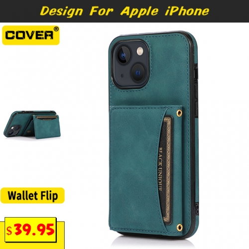Leather Wallet Case  For iPhone 14/14 Pro/14 Max/14 Pro Max/13/12/11/X/XS/XR/XS Max/8/7/6