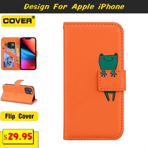 Leather Wallet Case For iPhone 13/13 Pro/13 Pro Max/12/12 Pro/12 Pro Max/11/11 Pro/11 Pro Max/X/XS/XR/XS Max/SE2/7/8 Series