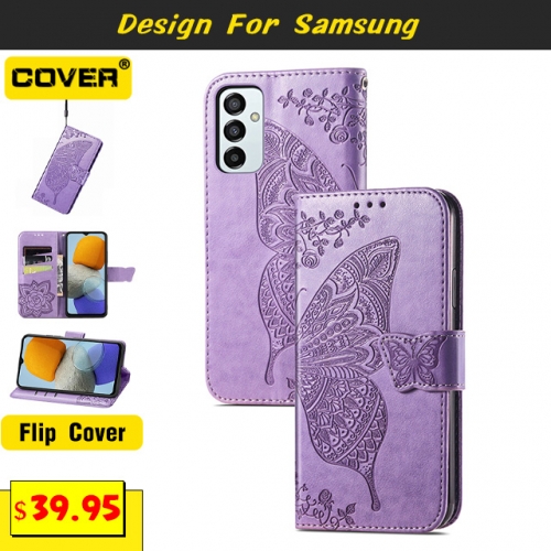 Leather Wallet Case For Samsung Galaxy S22/S22Plus/S21/S21Plus/S20/S10