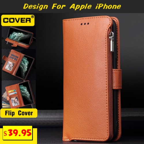 Leather Wallet Case For iPhone 14/14 Pro/14 Max/14 Pro Max/13/12/11/X/XS/XR/XS Max/SE2/8/7/6