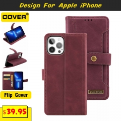 Leather Wallet Case For iPhone 14/14 Pro/14 Max/14 Pro Max/13/12/11/X/XS/XR/XS Max/SE2/8/7